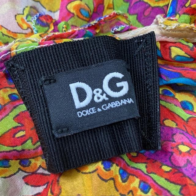 ドルガバ シルク 総柄 ブラウス 花柄ブラウス