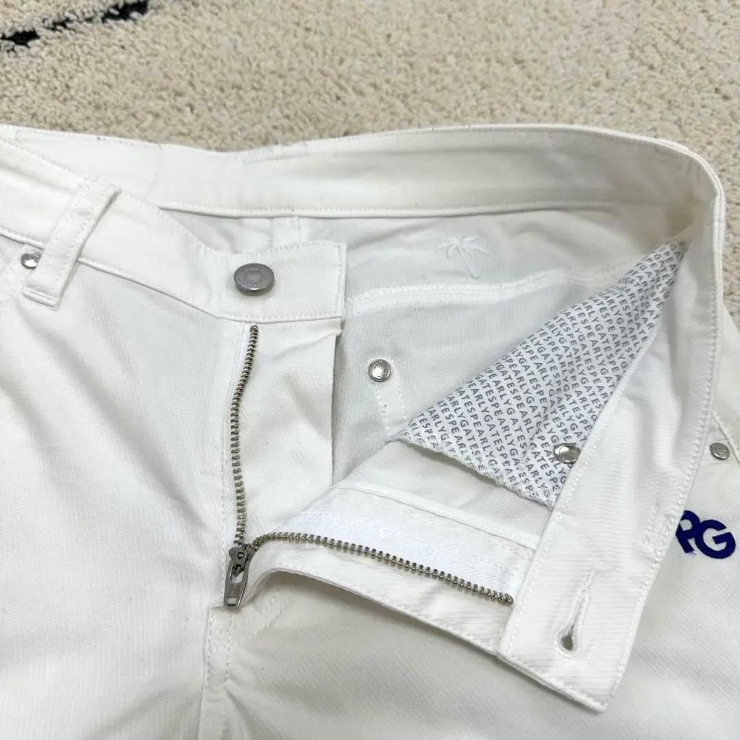 パーリーゲイツ　パンツ　春夏用　ストレッチ　白　 ホワイト　サイズ2