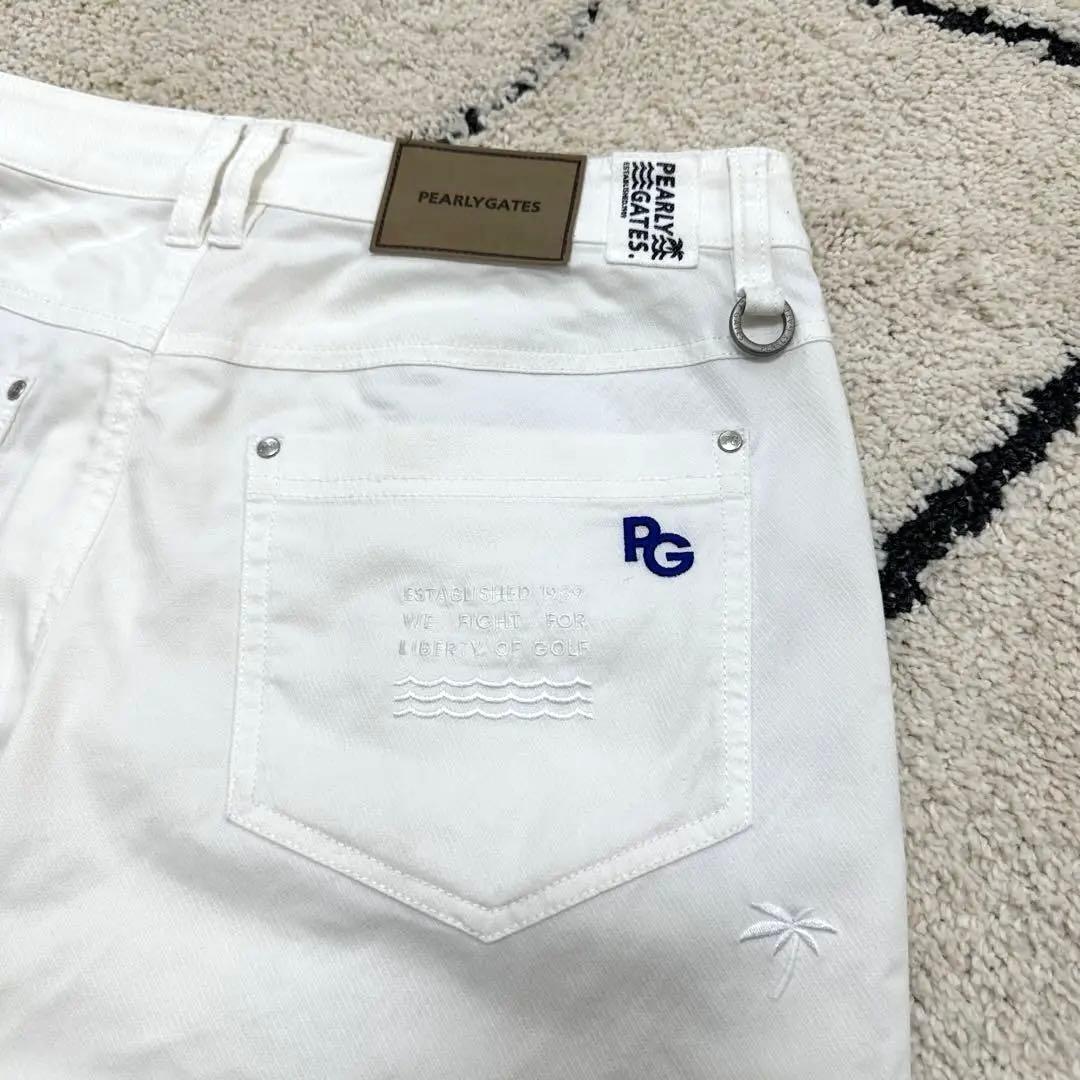 パーリーゲイツ　パンツ　春夏用　ストレッチ　白　 ホワイト　サイズ2