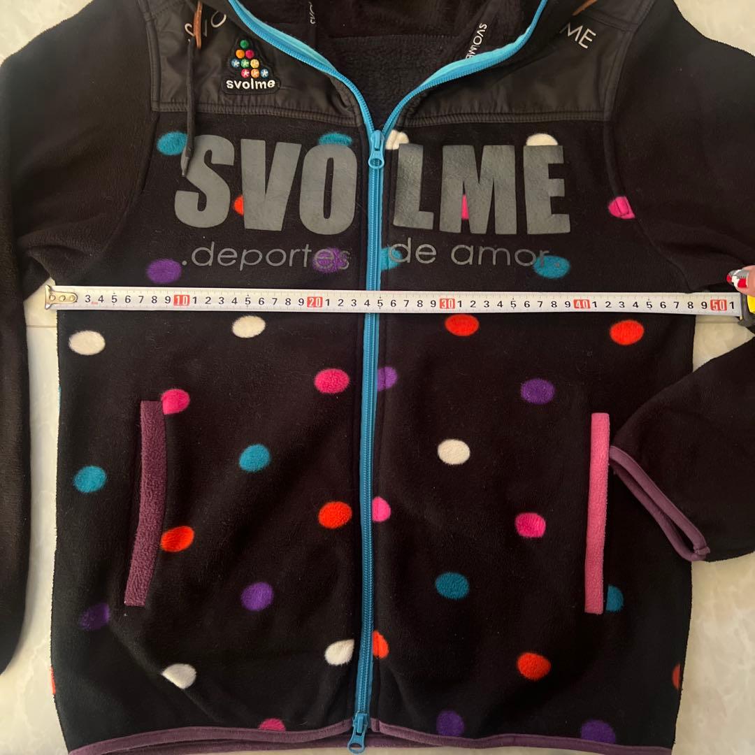 スボルメ SVOLMEドットピステ上下セット ブラック/マルチカラー