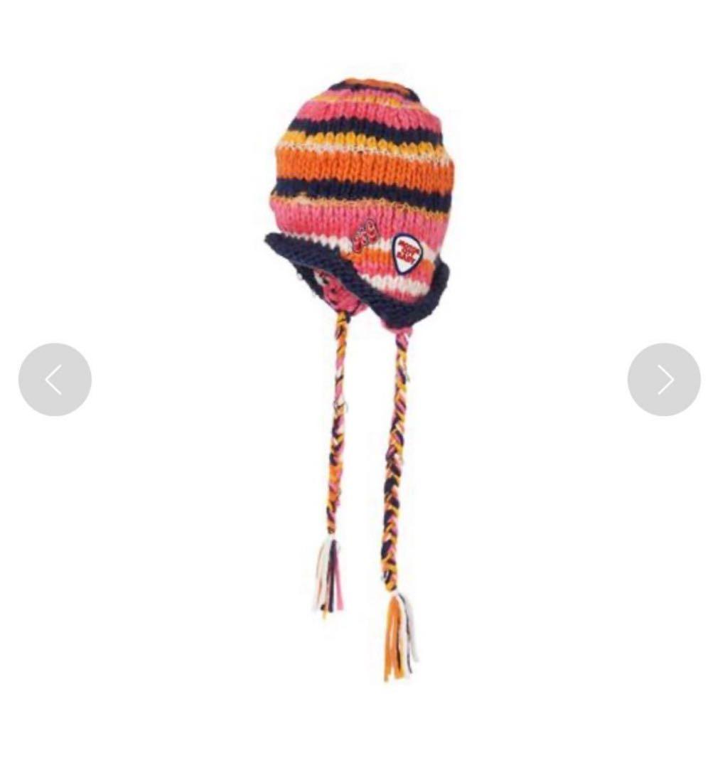 MOTOR CITY BABY 手編みボーダーニットキャップ