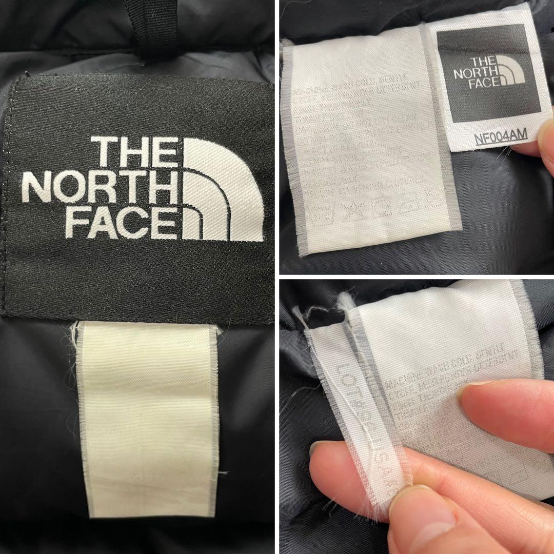 定番人気 ノースフェイス ヌプシダウンベスト ブラック 刺繍ロゴ 黒 L相当