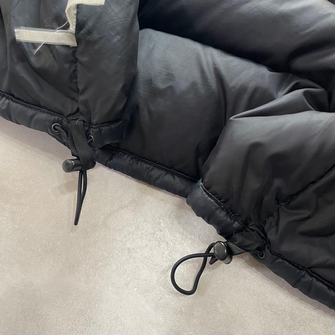 定番人気 ノースフェイス ヌプシダウンベスト ブラック 刺繍ロゴ 黒 L相当