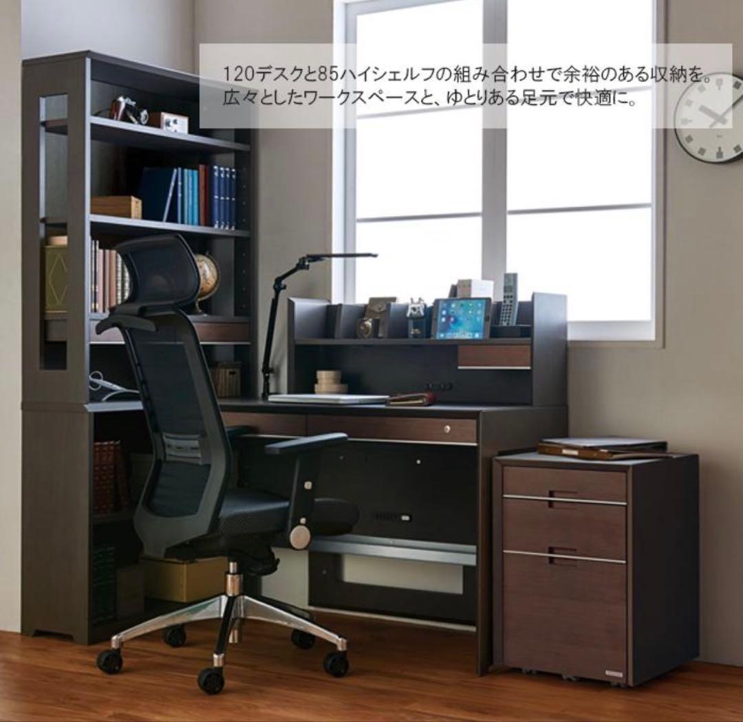 KOIZUMIワイズデスクKWD-632BWローシェルフ KWB-651Bセット