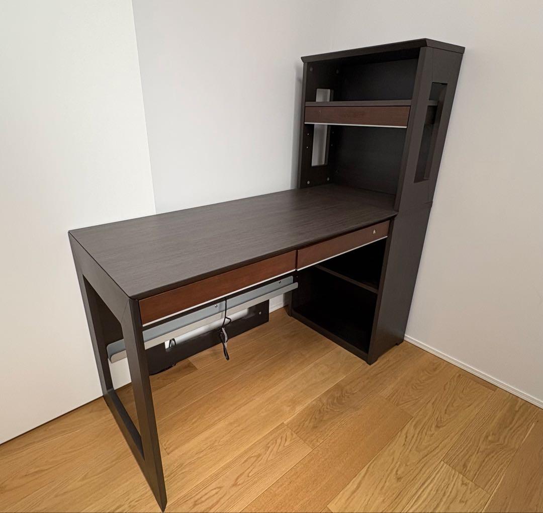 KOIZUMIワイズデスクKWD-632BWローシェルフ KWB-651Bセット