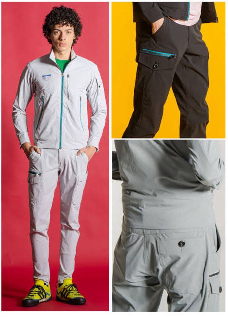 アイズフロンティア ストレッチ 上下セット　3670 シルバー　LLサイズ