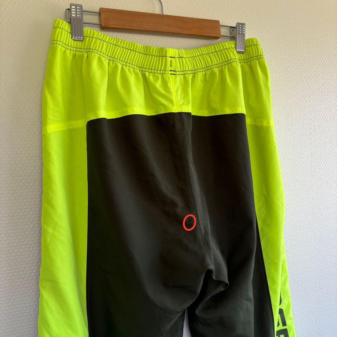 UNDER ARMOUR ウインドブレーカー　セットアップ　裏起毛　蛍光イエロー