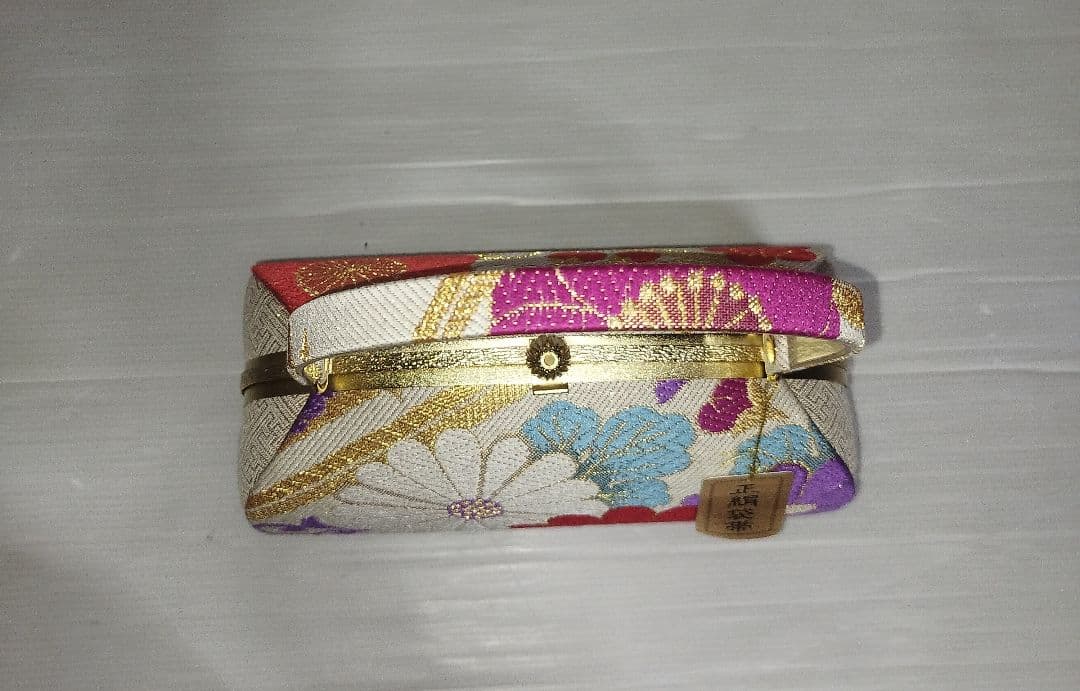 未使用　草履　バッグ　セット　正絹　優花緒　花柄　和装　日本製