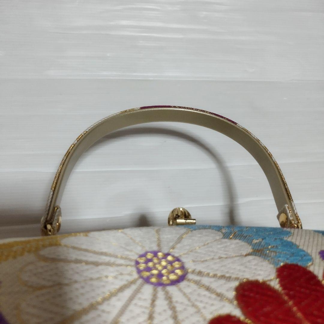 未使用　草履　バッグ　セット　正絹　優花緒　花柄　和装　日本製