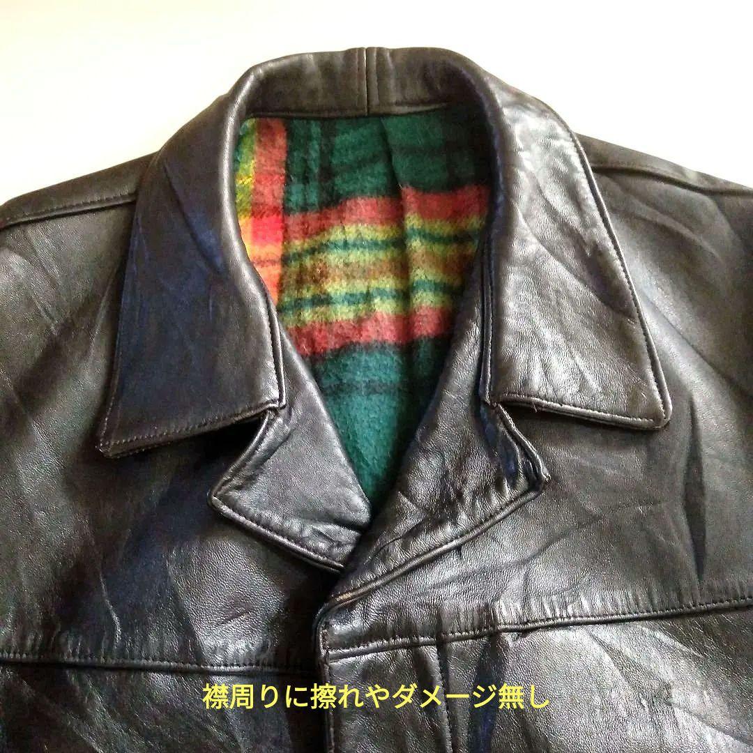 60 Vintage フランス レザージャケット カーコート トラッカージャック