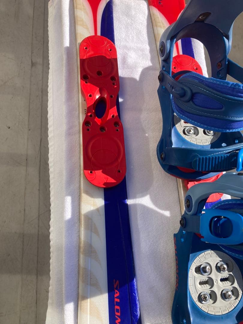 ショートスキー(ファン)スノーボードブーツ用SALOMON×SALOMON 青赤