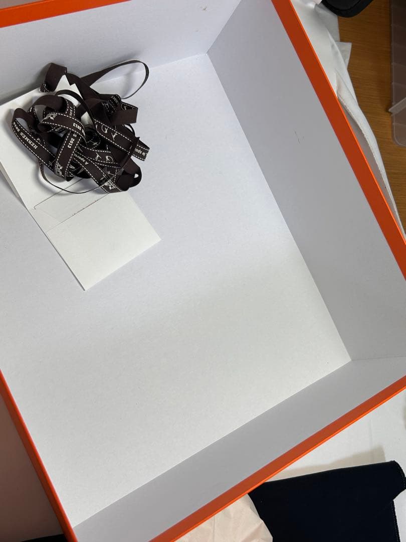 M*可様 71519 HERMES オレンジボックス バーキン　ケリー用　美品