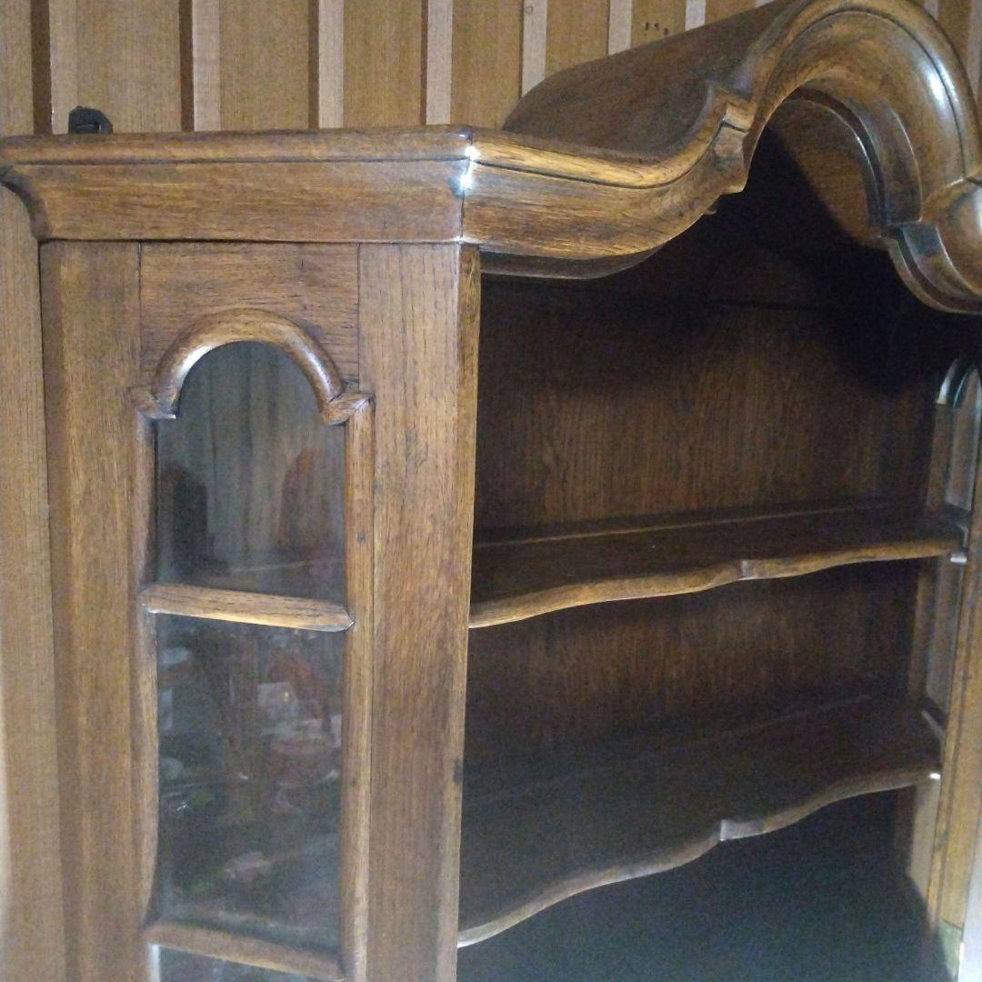 アンティーク風　 3面ガラス 　壁掛け飾り棚