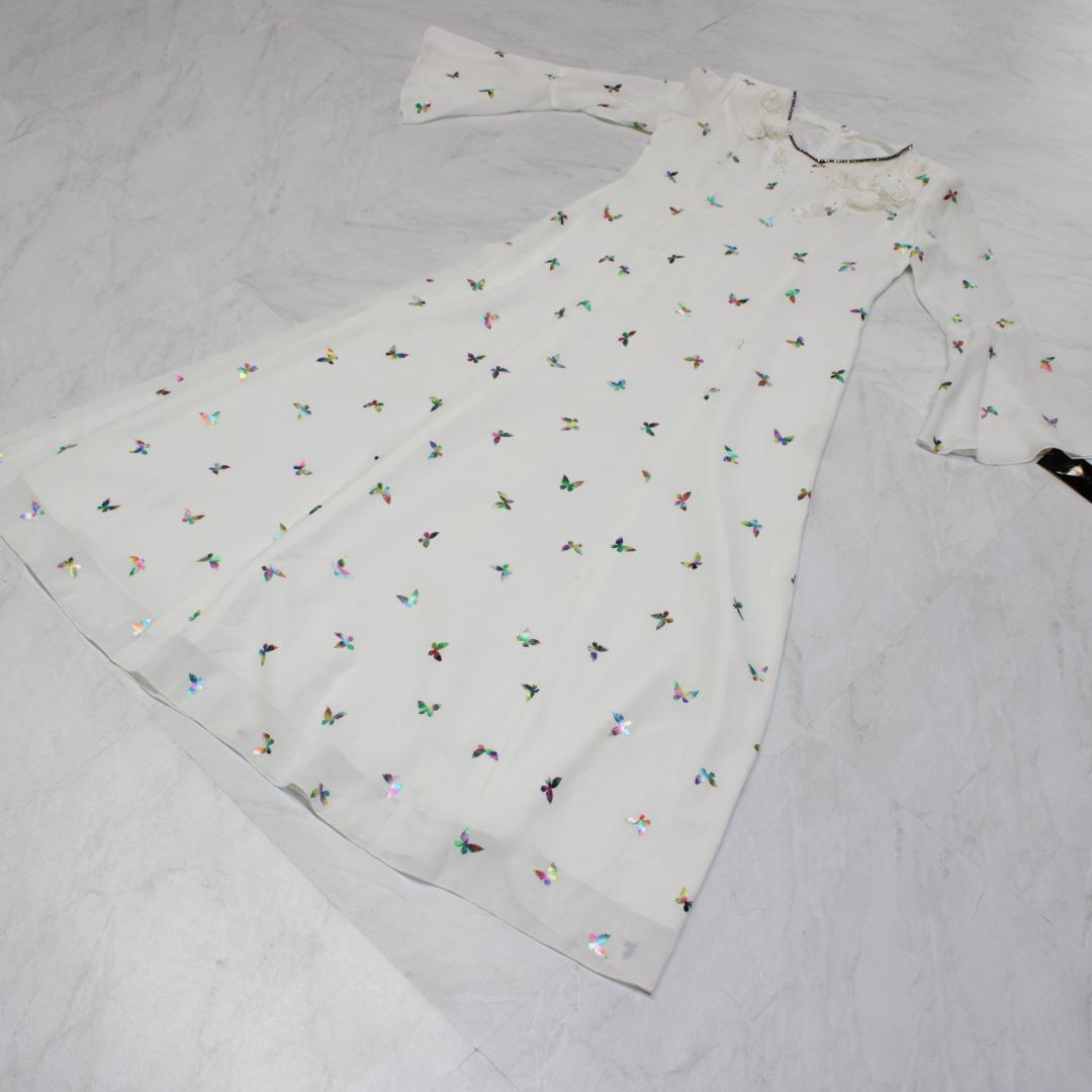 【美品 日本製社交ダンス衣装】ワンピース ドレス DreamEye Mサイズ