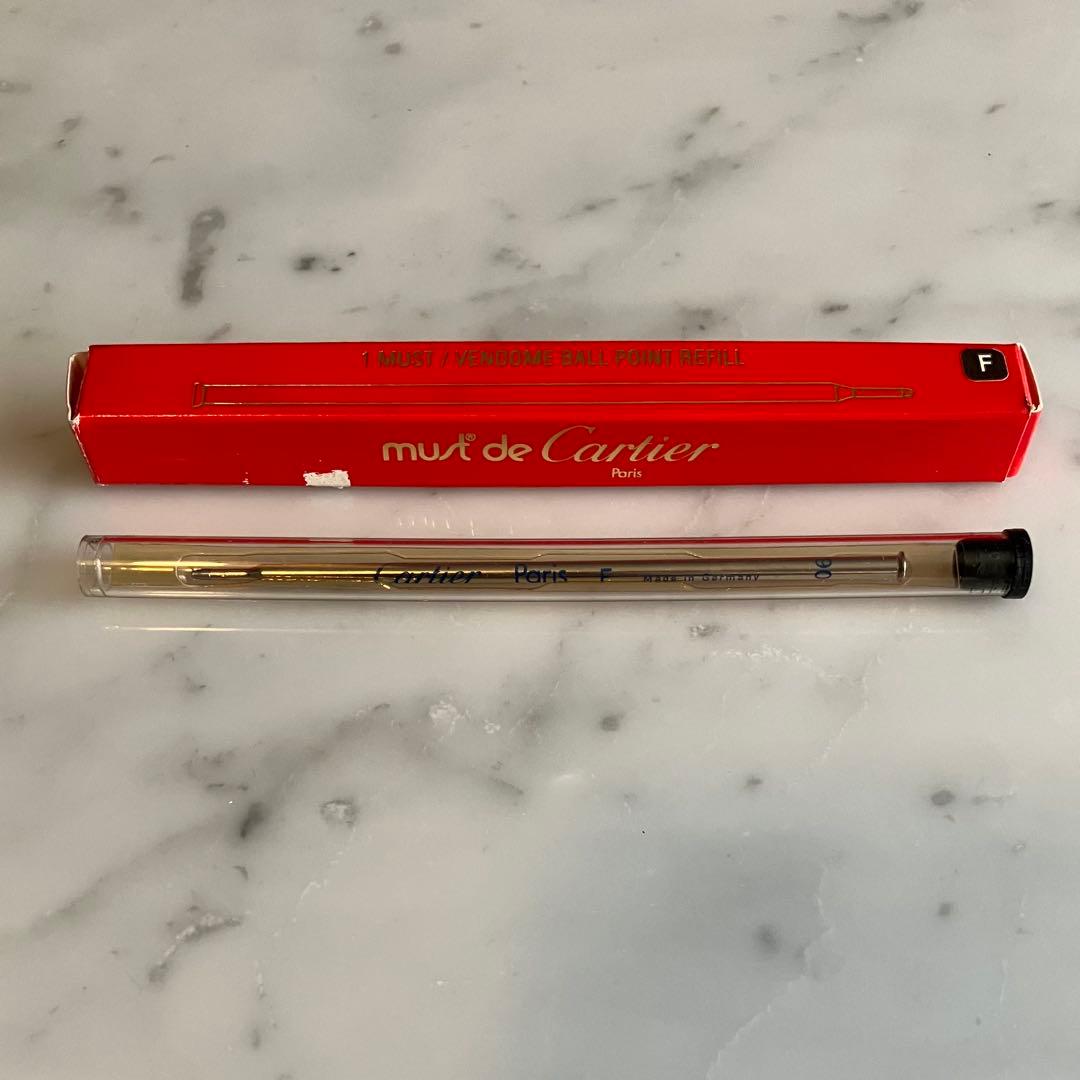 カルティエ ボールペン マストドゥ Cartierゴールド 箱付 替芯付 動作品
