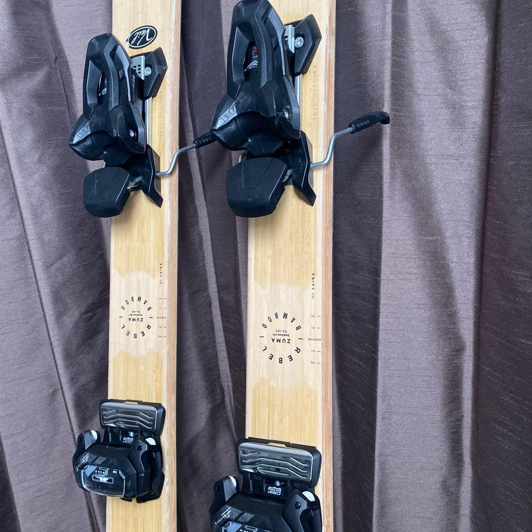 ZUMA スキー板BAMBOO 167 フィッシャースキーカバー付き！SALE！