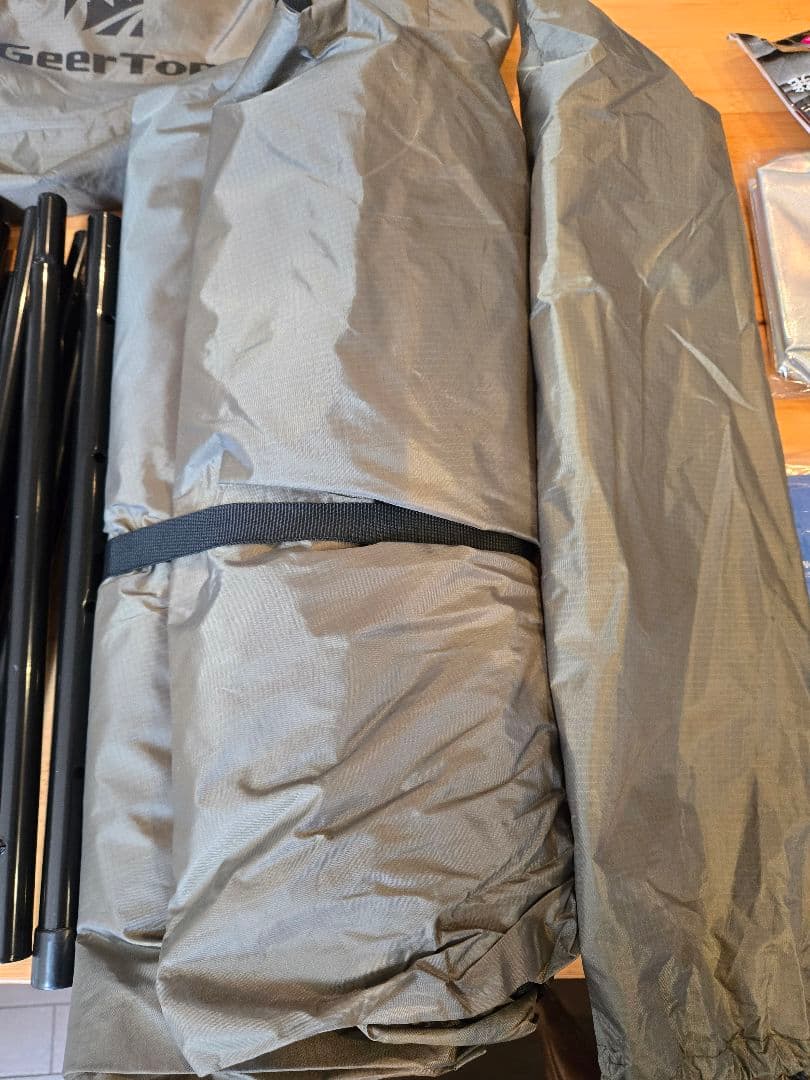 カーサイドオーニング キャンプ リアゲートタープ Top ポール2本付き