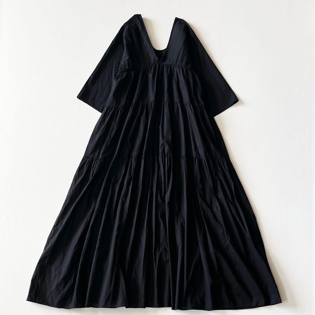 ▼24SS美品✨ プラージュ tiered ドレス ティアードVネックワンピース