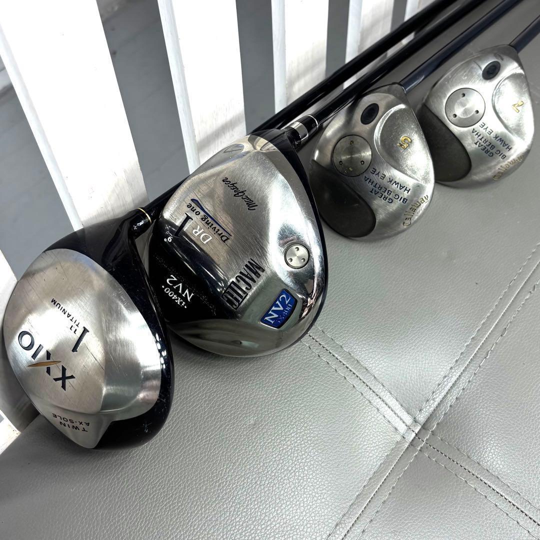 ドライバー2本付きでお得 メンズゴルフクラブ 12本 フルセット XXIO