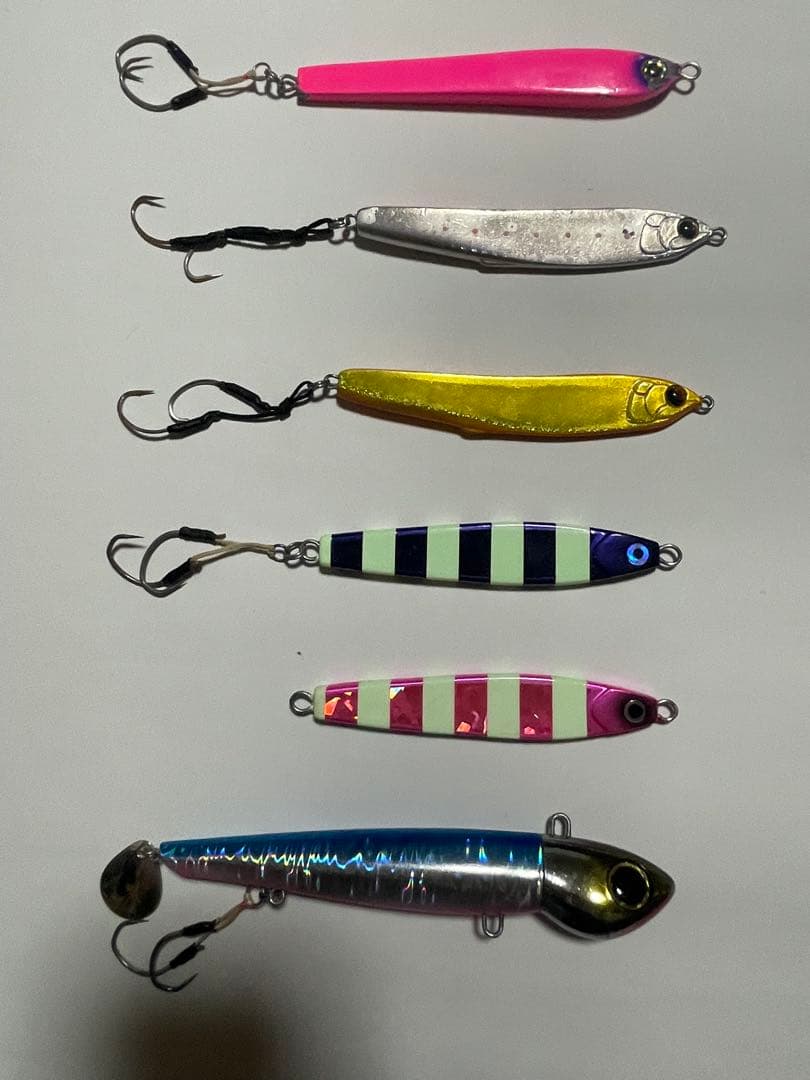 メタルジグ80g〜まとめ売り22個 多色展開 ジギング