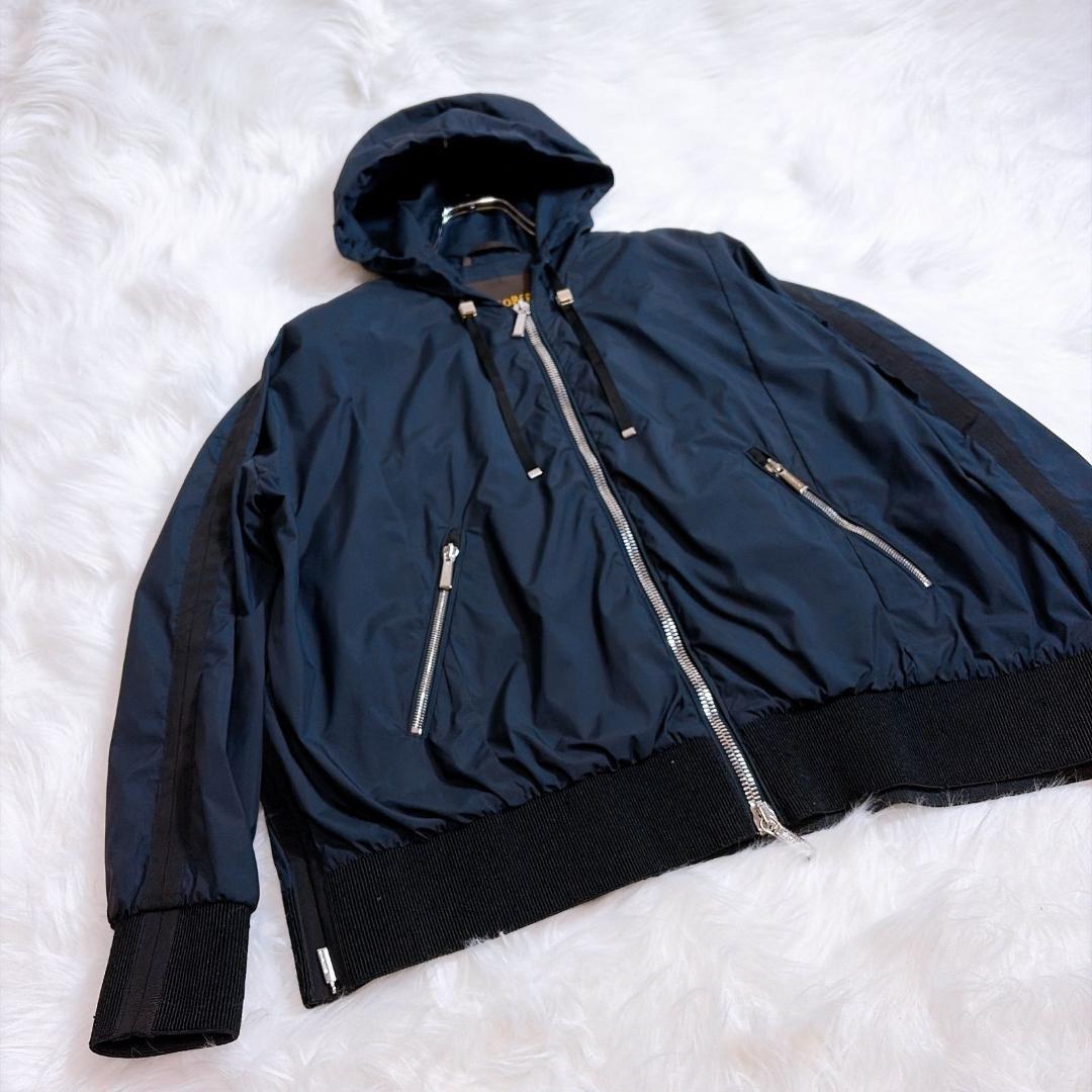 ムーレー　アクア　ボンバーシルエットジャケット ナイロン　ブルゾン