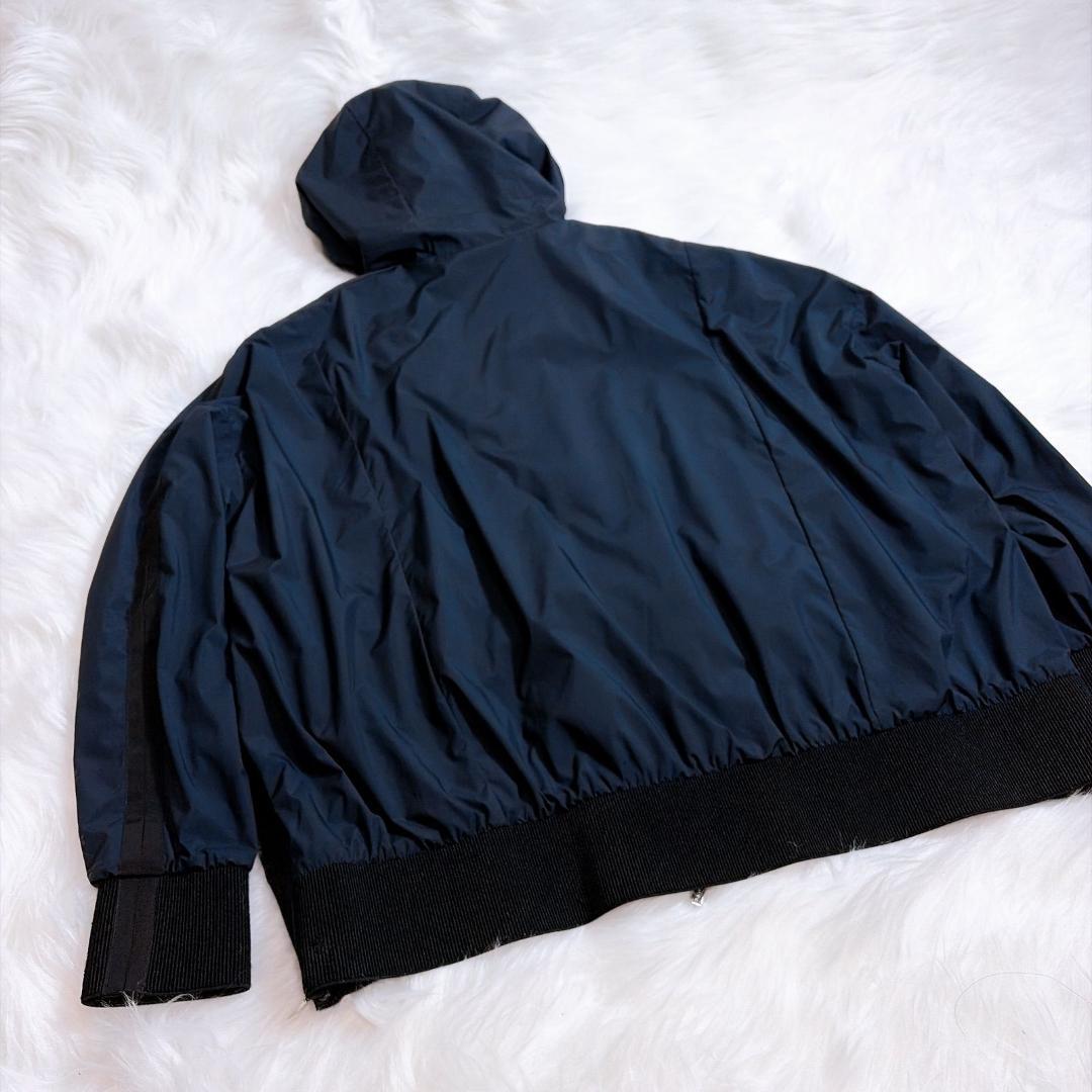 ムーレー　アクア　ボンバーシルエットジャケット ナイロン　ブルゾン