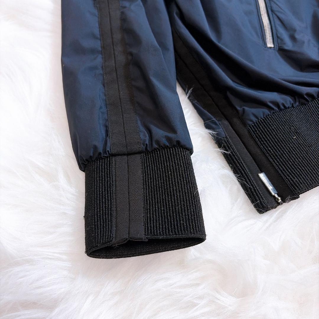 ムーレー　アクア　ボンバーシルエットジャケット ナイロン　ブルゾン