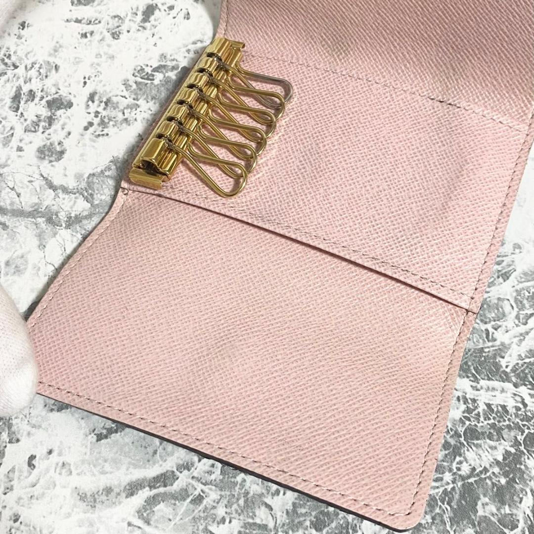 ルイヴィトン　キーケース ローズバレリーヌ ミュルティクレ6 ピンク系