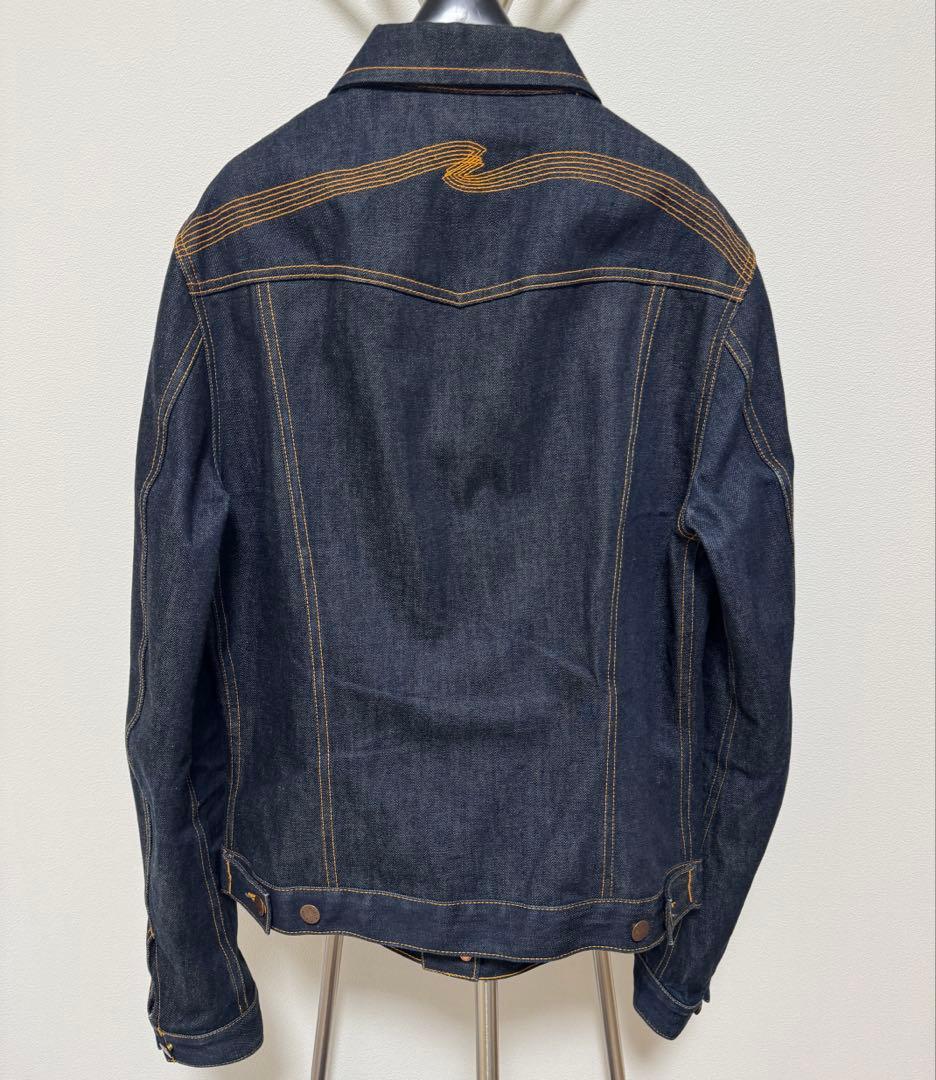 未使用級 濃紺　ヌーディージーンズ　デニムジャケット　ケニー　M