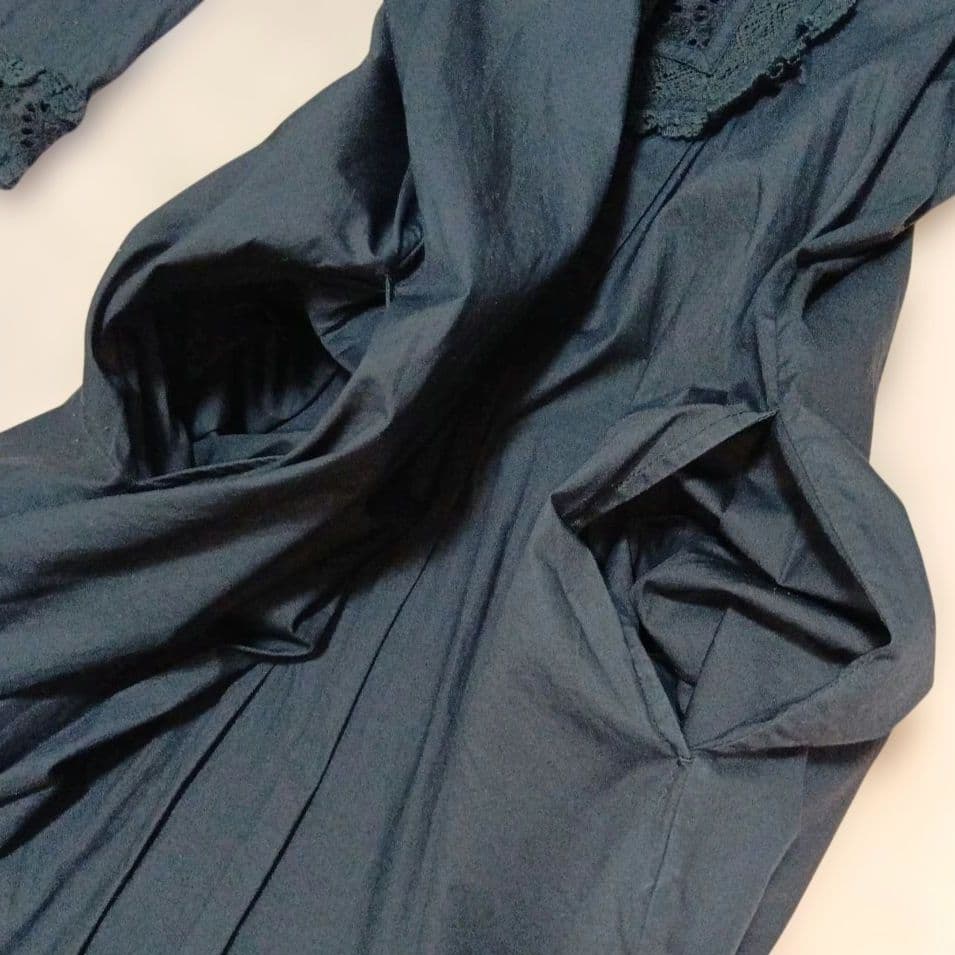 neQuittezpas　ヌキテパ　インド綿　レース　ロングシャツワンピース