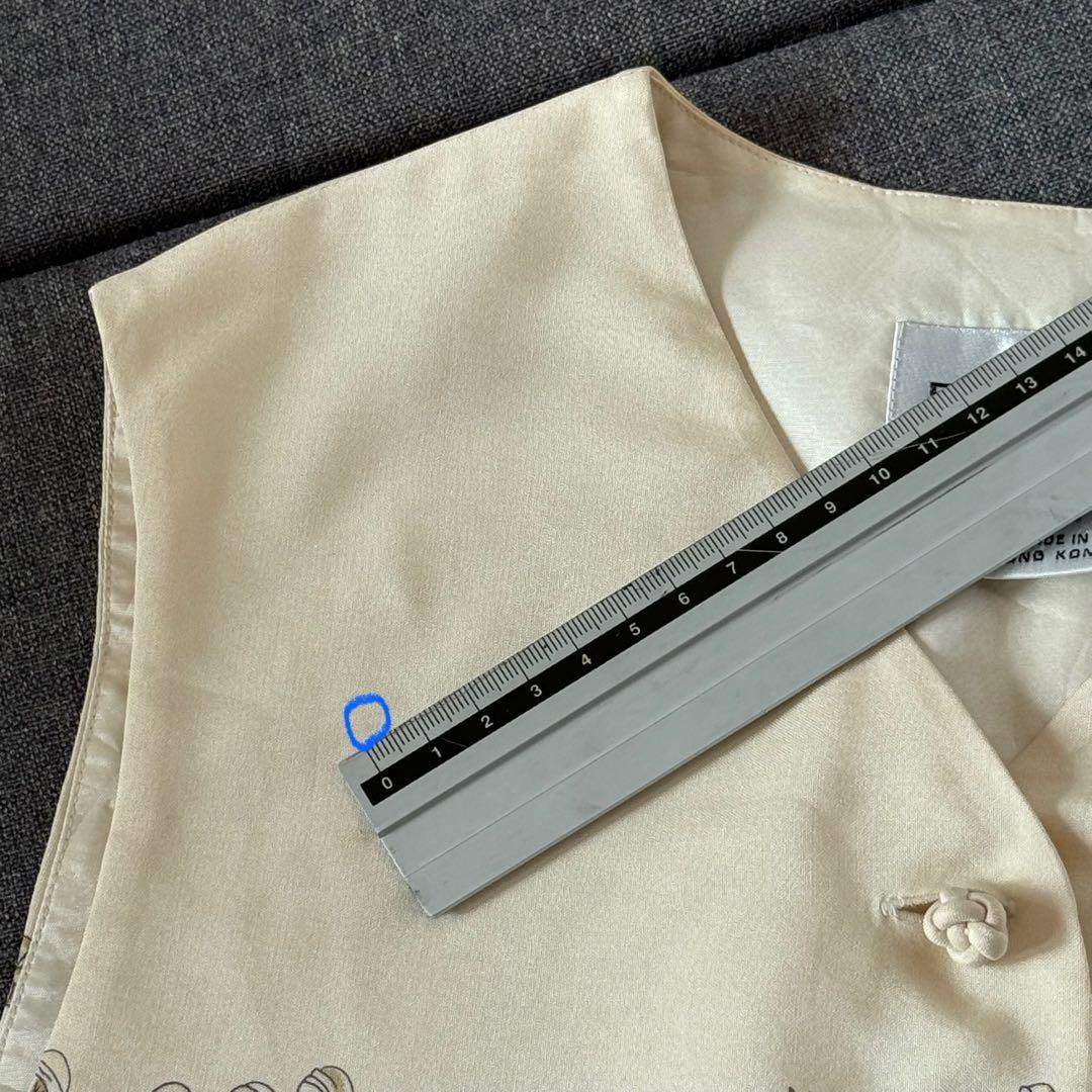 ヴィンテージ エマニュエル ウンガロ 100% シルクベスト インド象モチーフ