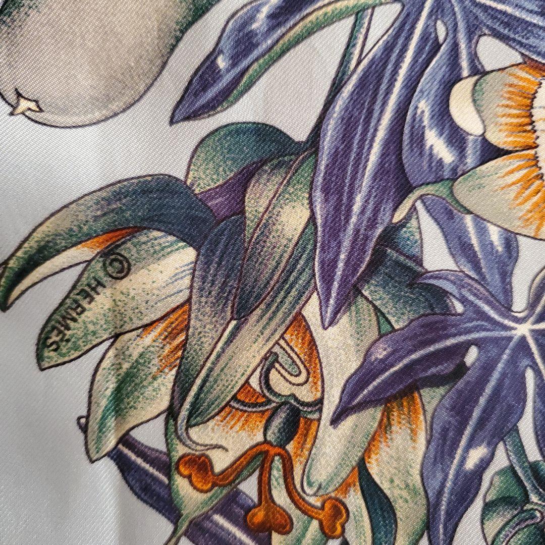 HERMESカレ90パッションフラワーPASSION FLOWER箱なし