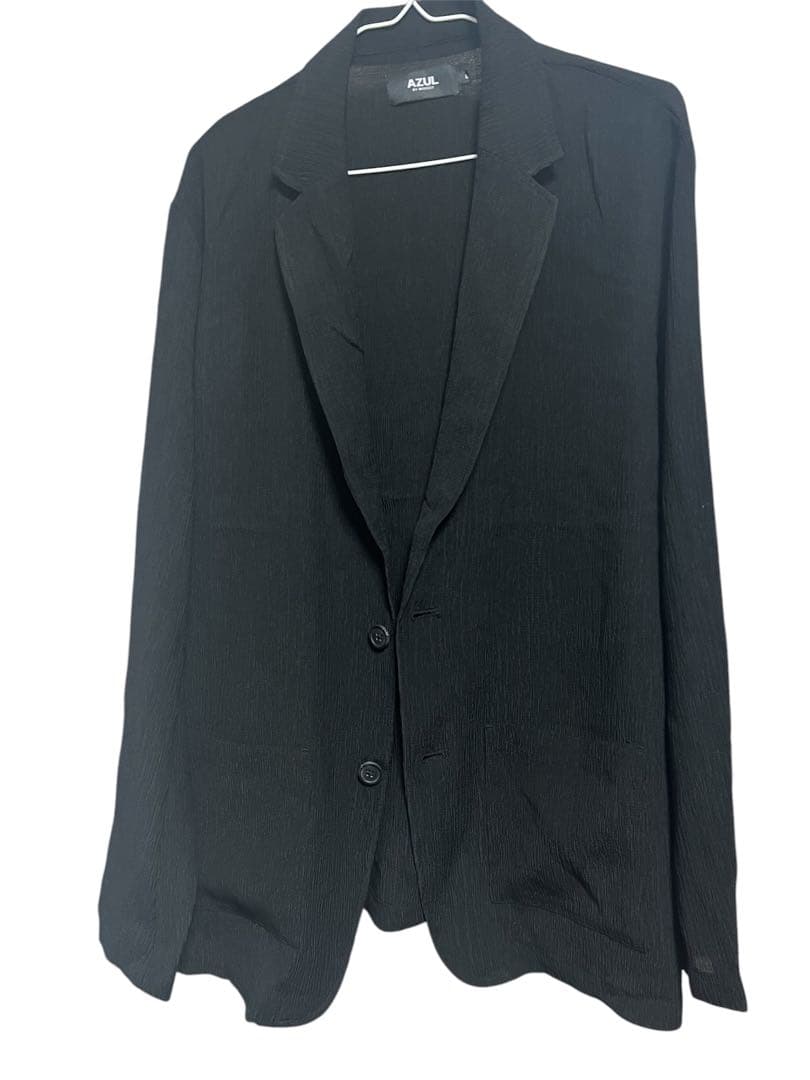 AZUL 楊柳テーラードジャケット 楊柳イージースラックス セットアップ