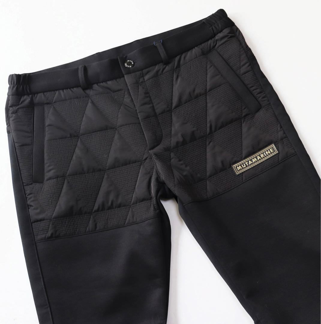 《ムータマリン》新品 高密度タフタ キルティングパンツ ゴルフウェア 7(XL)