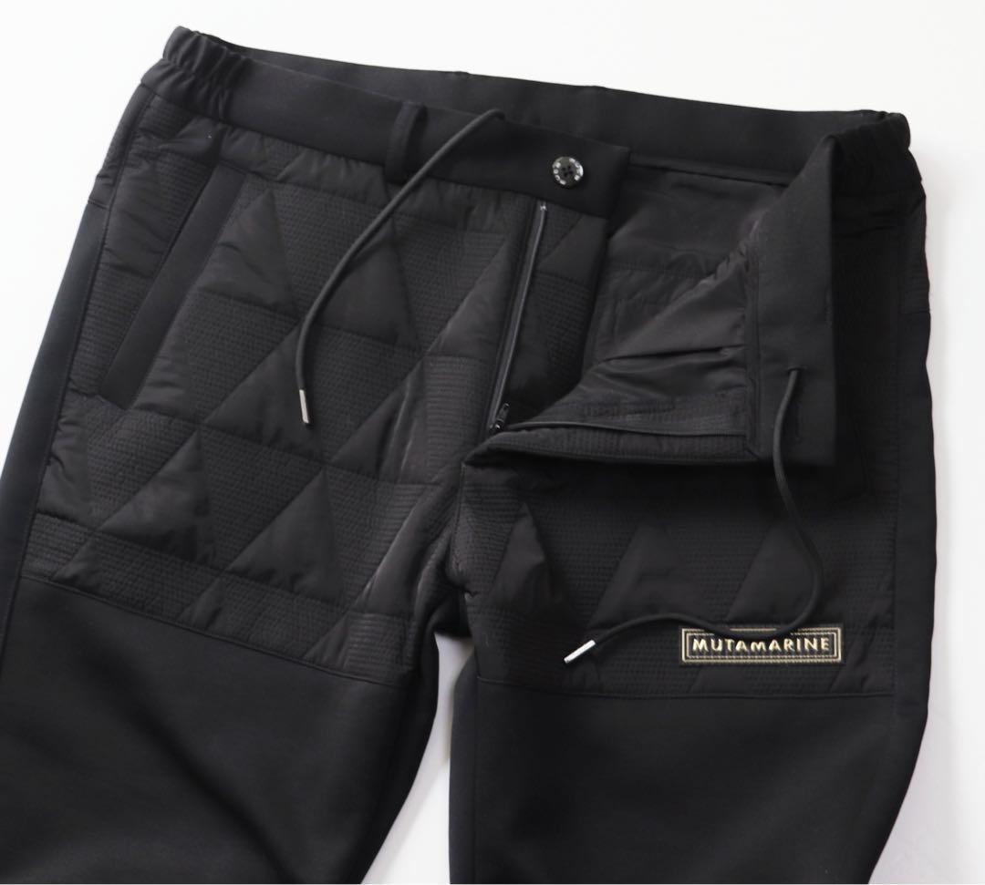《ムータマリン》新品 高密度タフタ キルティングパンツ ゴルフウェア 7(XL)