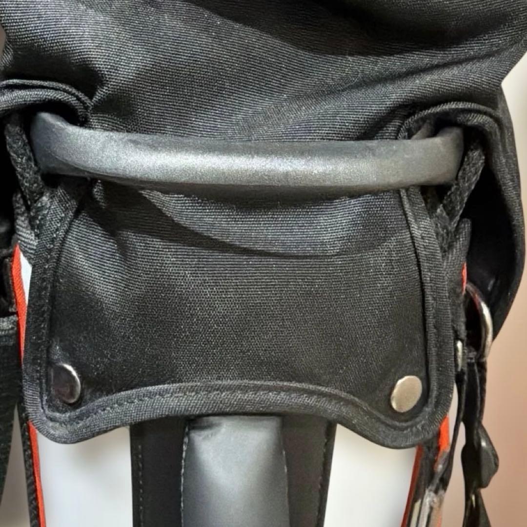 デサントゴルフ　スタンドキャディーバック　オレンジ/ホワイト　9型　47インチ