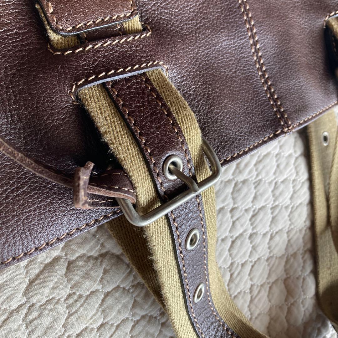 ボーデッサン　シュリンクレザー　トートバッグ　男女兼用