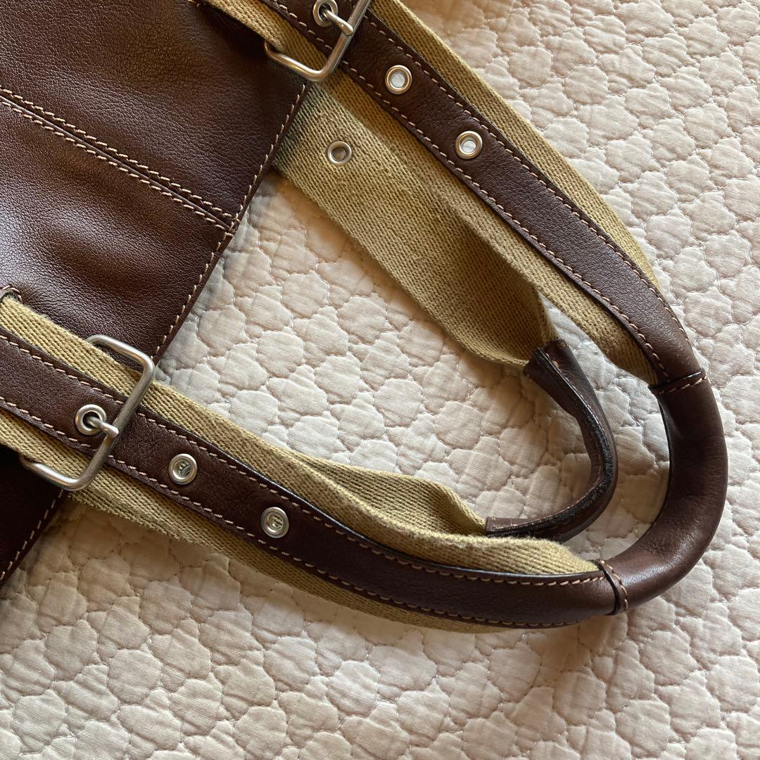 ボーデッサン　シュリンクレザー　トートバッグ　男女兼用