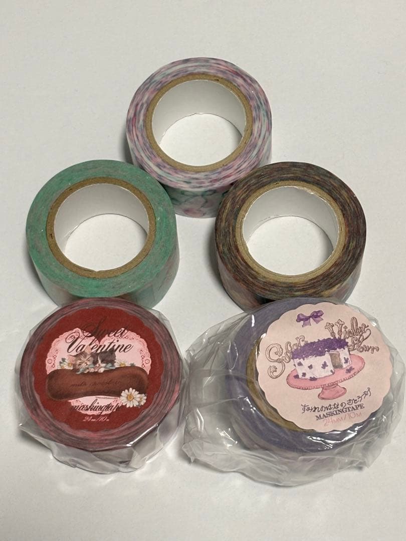 希少☆okappalover　オカッパラバー マスキングテープ 5点セット