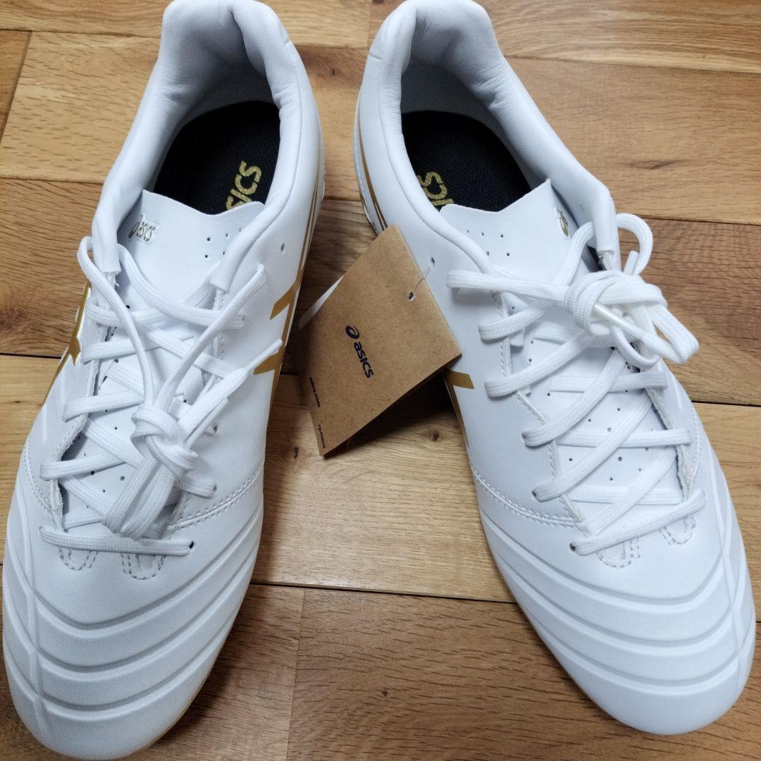 ASICS DS LIGHT サッカーシューズ ホワイト/ゴールド