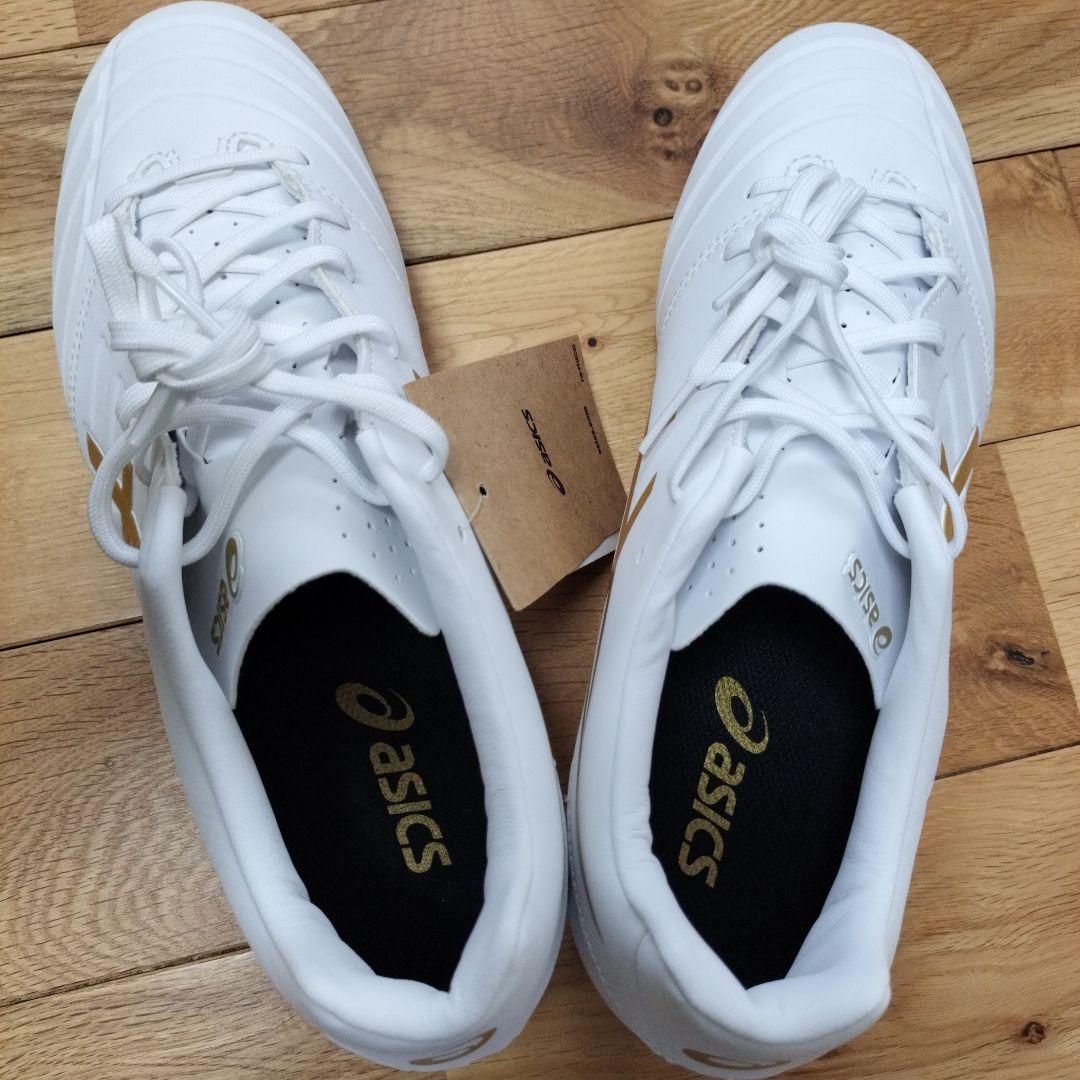 ASICS DS LIGHT サッカーシューズ ホワイト/ゴールド