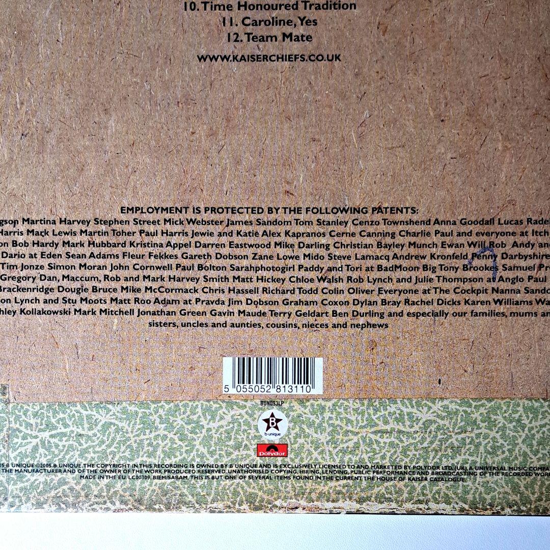 オリジナル盤　Kaiser Chiefs　Employment　レコード　LP
