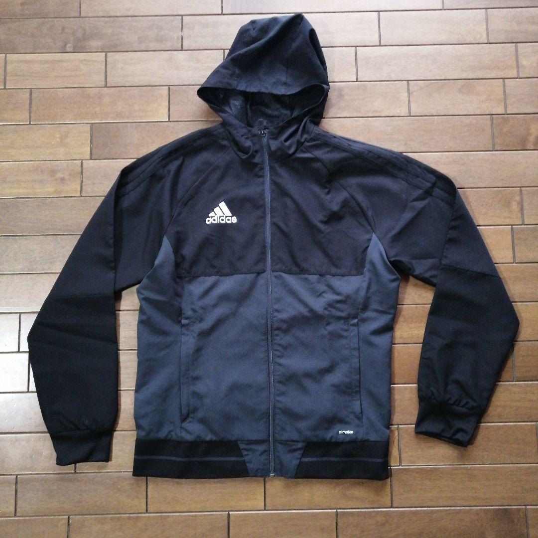 adidas ピステ上下セット 黒/グレー 上 Ｌサイズ、下 Ｏサイズ