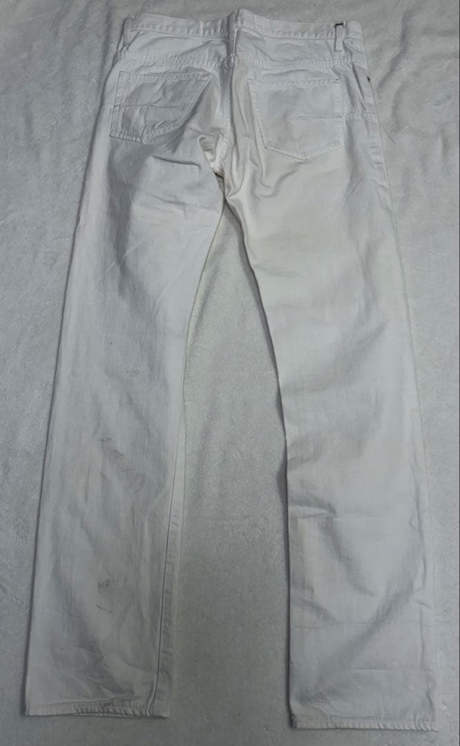 パンツ dior homme white skiny denim