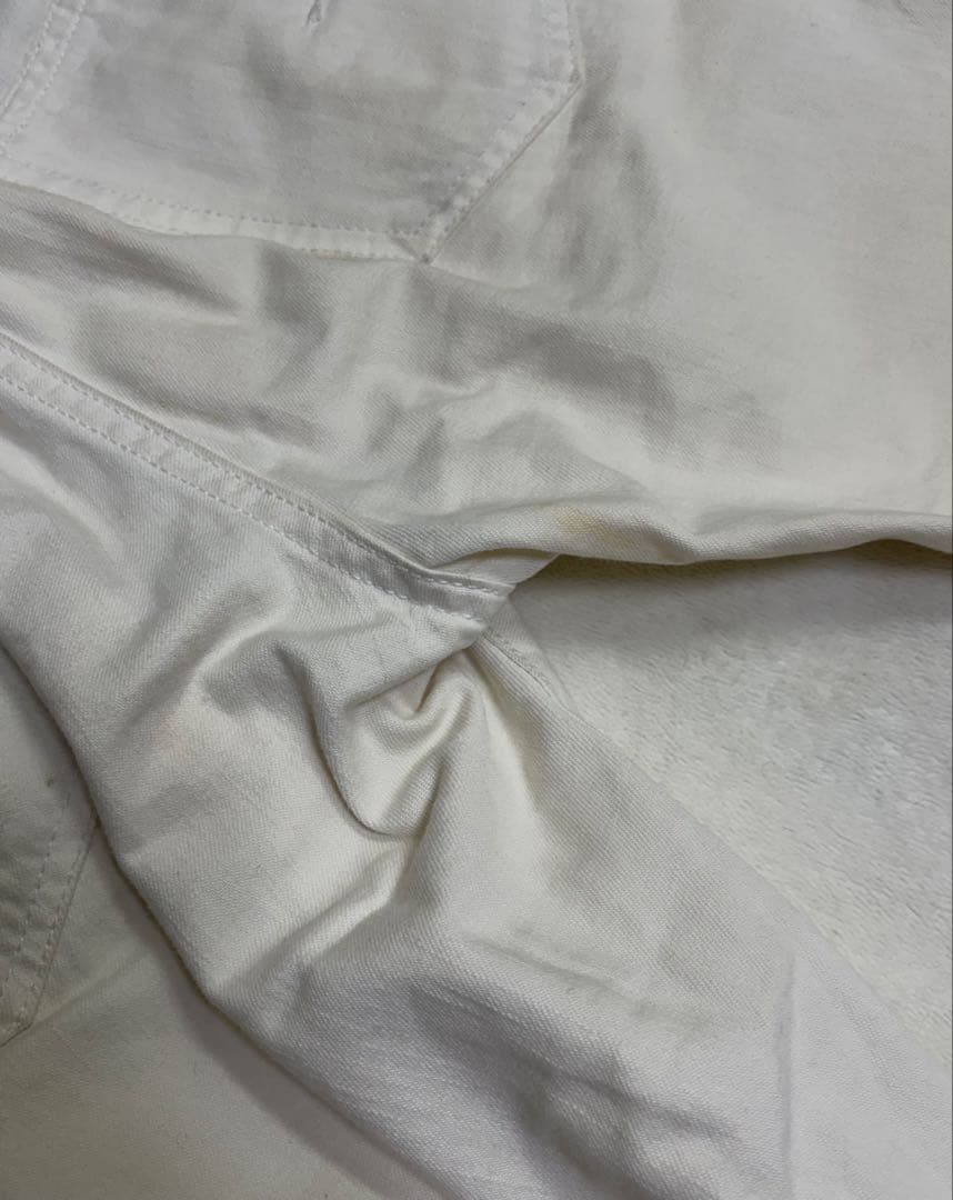 パンツ dior homme white skiny denim