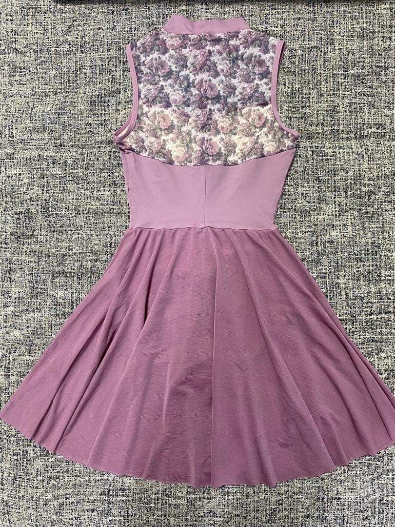 【美品】チャコット バレエ スカート付きレオタード　M ピンク/パープル/花柄