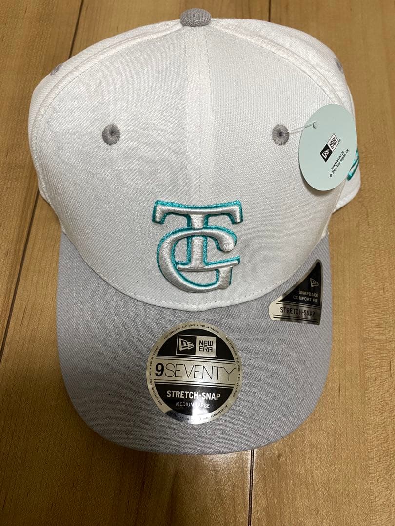 読売ジャイアンツ　TG刺繍ロゴキャップ ホワイト/グレー　M/L