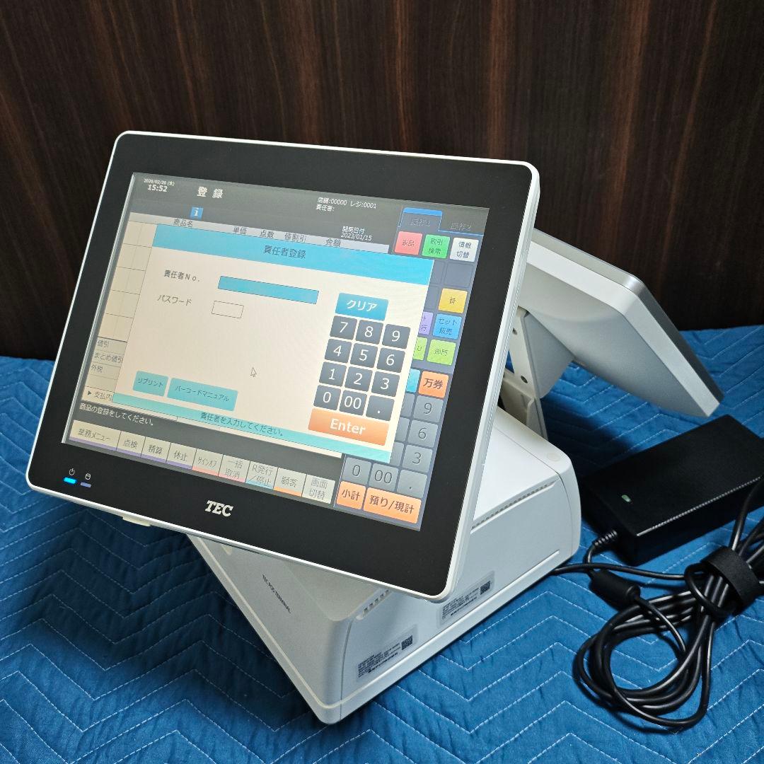 東芝TEC テック QT-200 ShopWorks7G 2画面サブ 入金確定