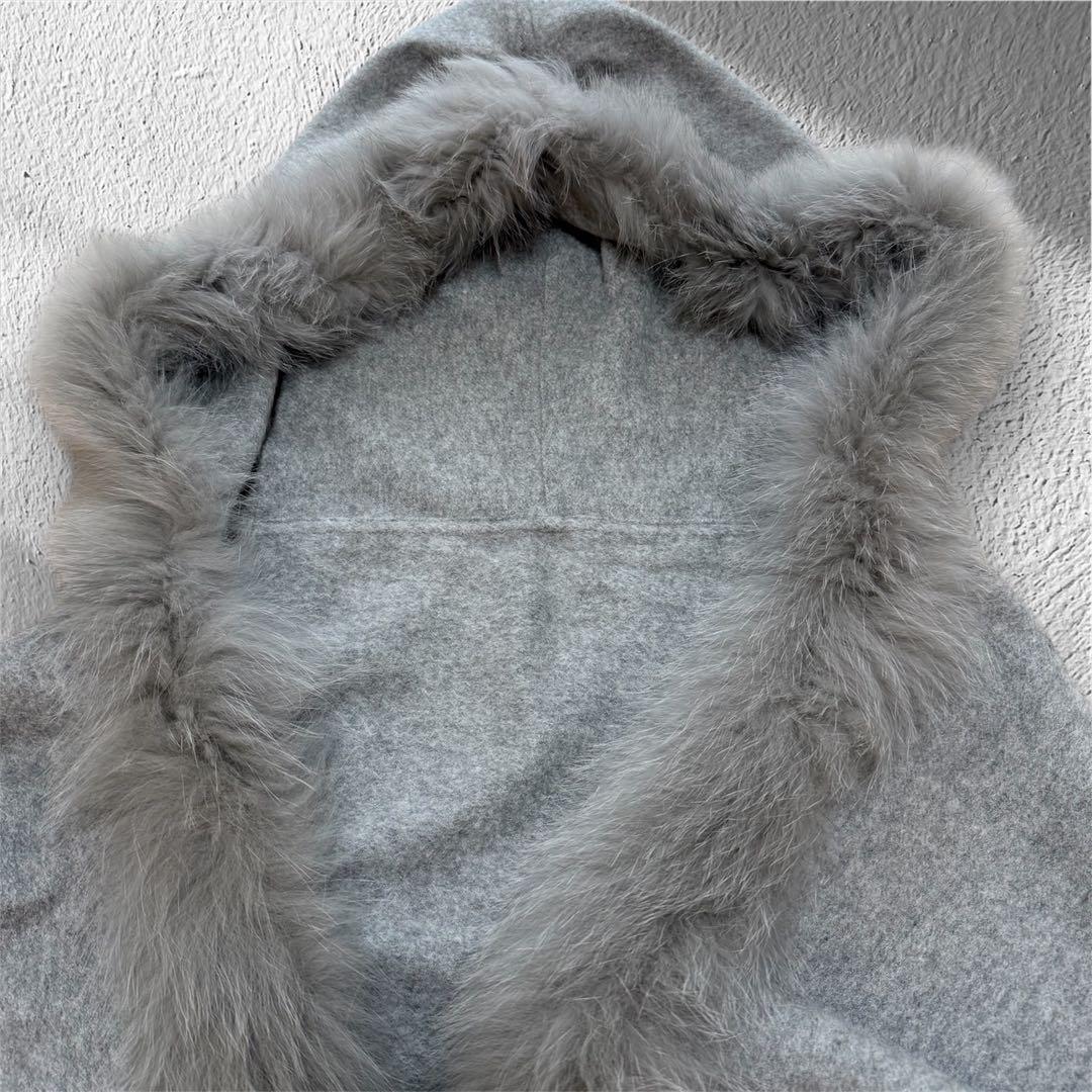 【極美品】グレースコンチネンタル フォックスファー カシミヤストール