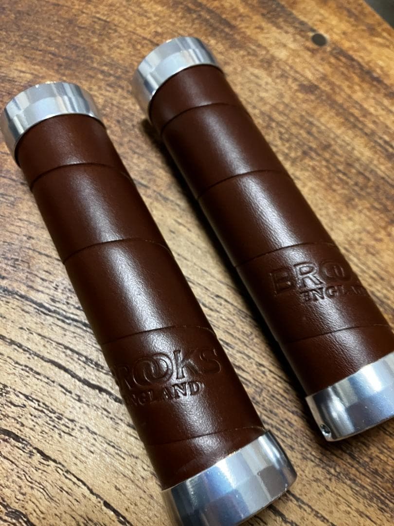 希少 廃盤 刻印有り BROOKS ブルックス レザーグリップ スレンダー